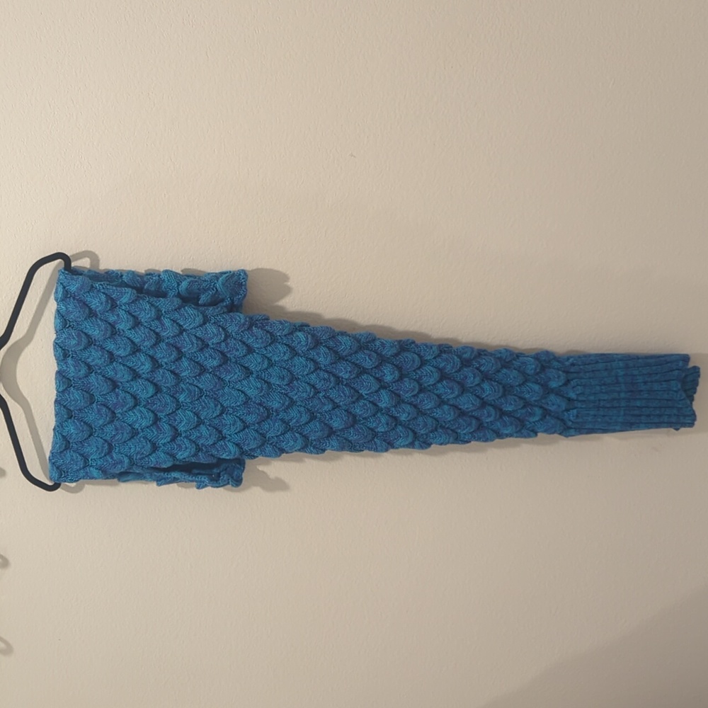 Mermaid Tail Blanket Child Size Turquoise